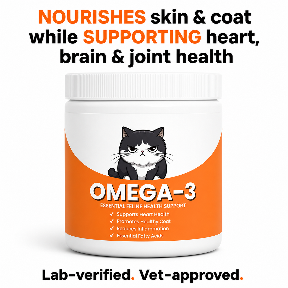 NovaraPets™ Omega-3 Supplement for Cats