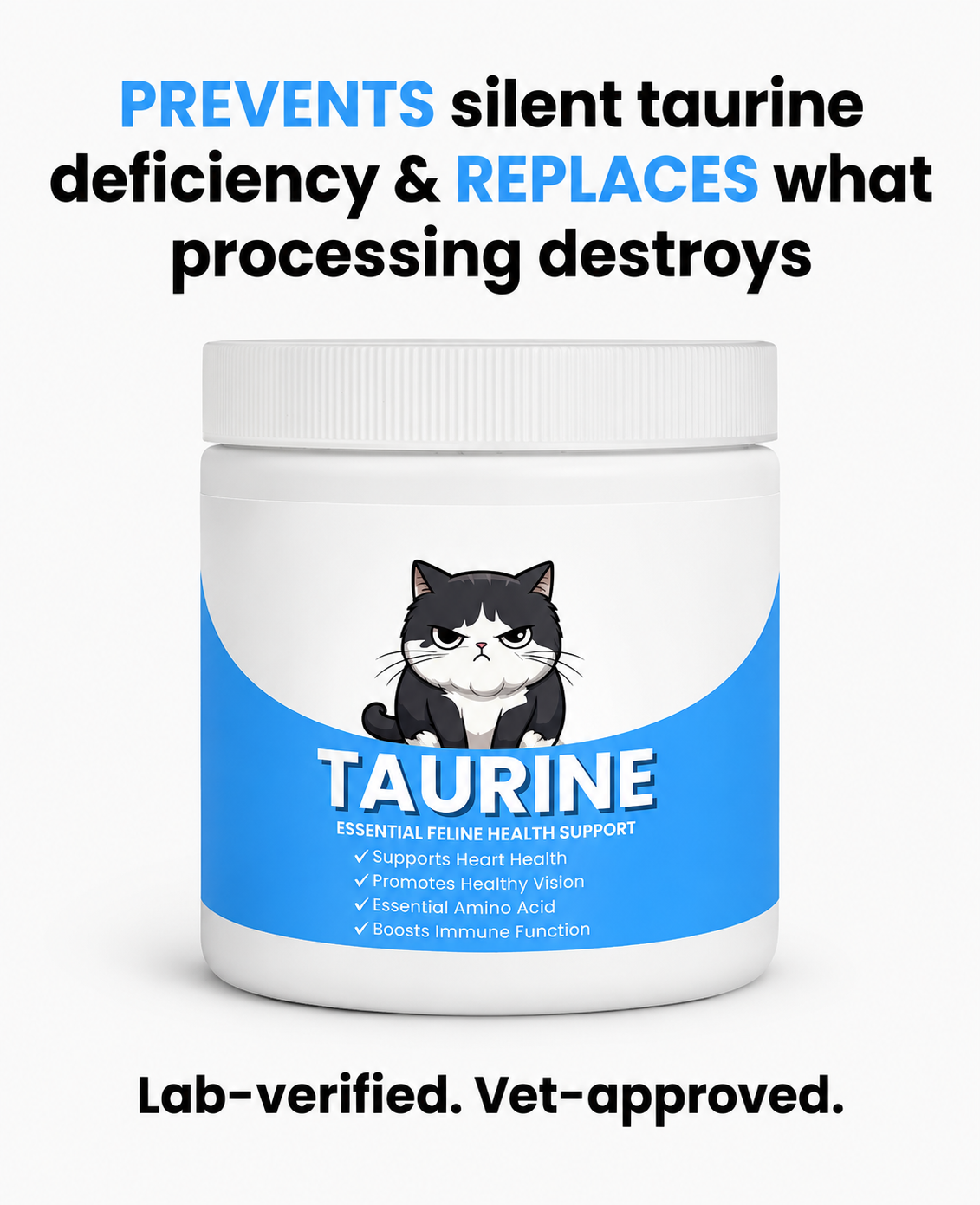 NovaraPets™ Taurine Supplement for Cats